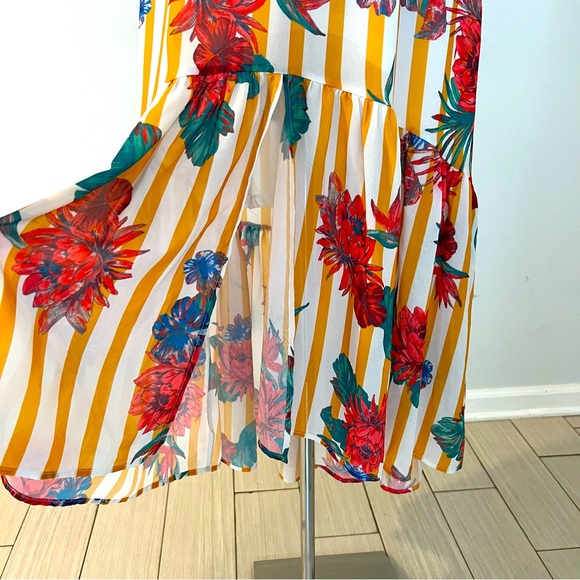 Flying Tomato Off Shoulders Tropical Dress Size S - Picture 4 of 8